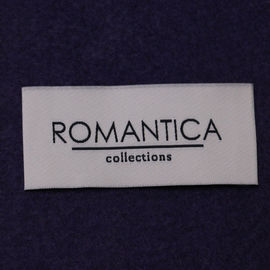 Stain White Woven Clothing Labels Sewing on Iron on Apparel Accessories