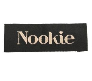 Fashion Woven Fabric Labels / Customized End Fold Sew On Clothing Labels