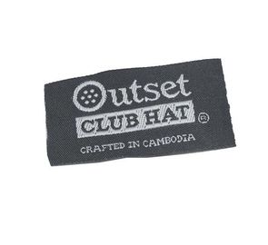 Fashion Woven Fabric Labels / Customized End Fold Sew On Clothing Labels
