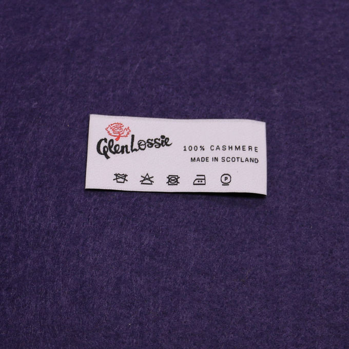 Beschriftet kundenspezifisches Logo gesponnener Hals Muster-Marken-Kleidungs-Kleid etikettiert und Aufkleber