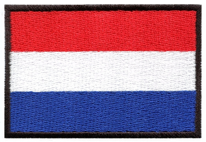 Rand-Verschluss weiße Merrow-Flaggen-Gewohnheit gesponnene Ausweise stickten Polyester