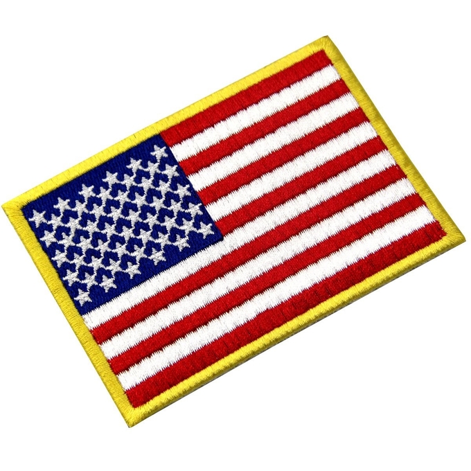 Amerikanische US-Flaggen-kundenspezifische Flausch-Flecken/waschbare taktische Ausweise